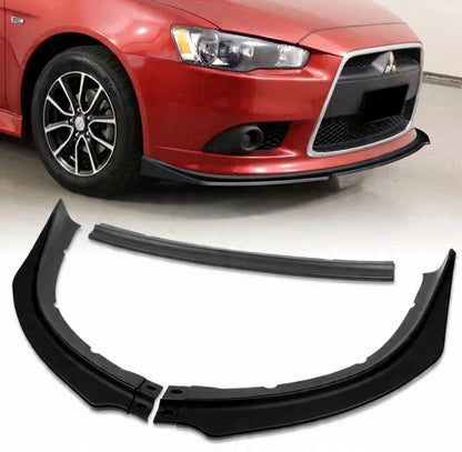 Mitsubishi Lancer Ralliart Lancer GT & GTS RA-Style Front Bumper Lip | Gloss Black | Fits 2009–2015 Onecarworld