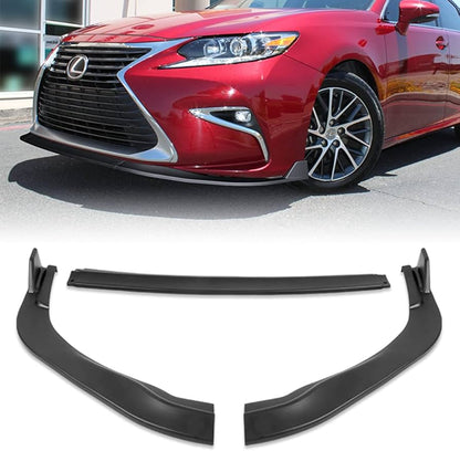 Lexus ES Series ES350 & ES300h 2016–2018 Base Model Front Splitter Spoiler Glossy Black Onecarworld