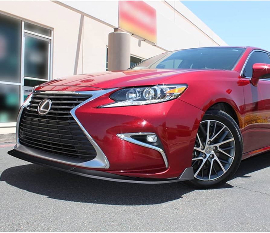 Lexus ES Series ES350 & ES300h 2016–2018 Base Model Front Splitter Spoiler Glossy Black Onecarworld