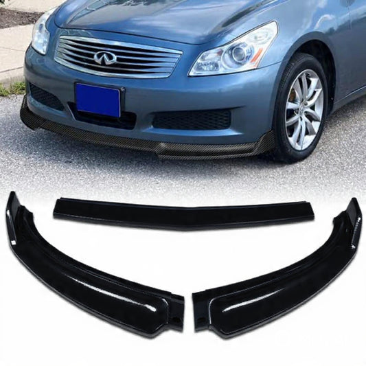Infiniti G35 / G37 Front Bumper Lip Glossy Black for 2007–2009 Sedan Only | Onecarworld