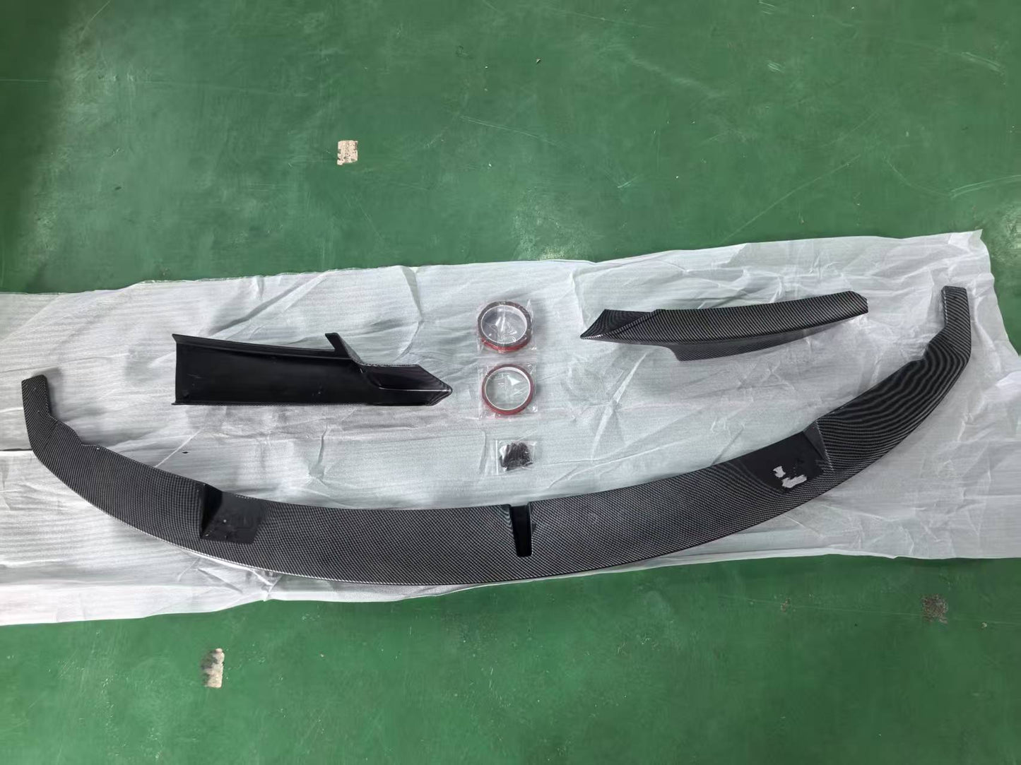 BMW F30 F31 328i 335i 2012-2019 Carbon Fiber Style Front Bumper Spoiler Lip One Piece Onecarworld