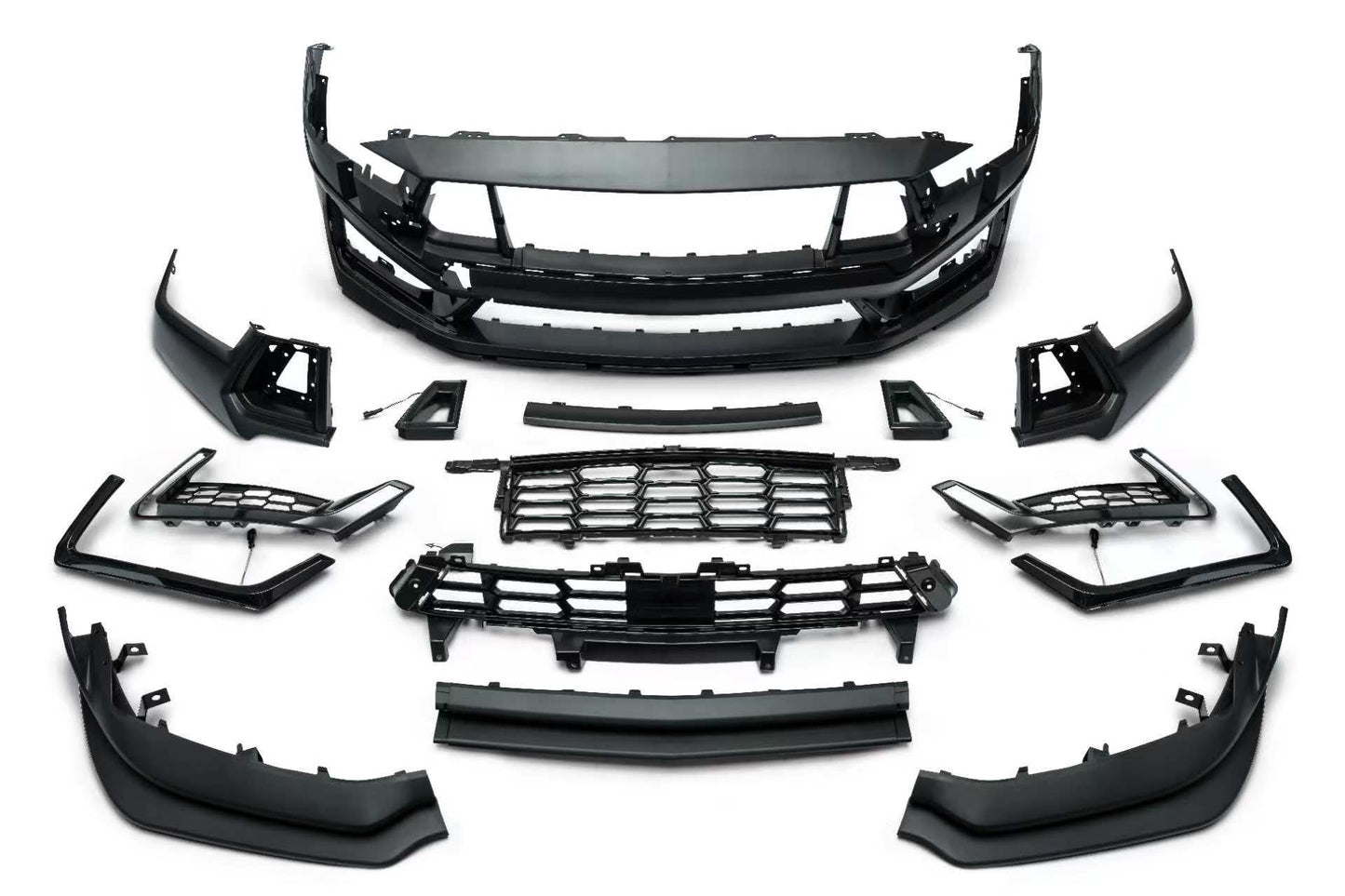 MP Concepts Dark Horse Style Front Bumper Kit with LED DRL Unpainted (2024+ Mustang GT, EcoBoost)