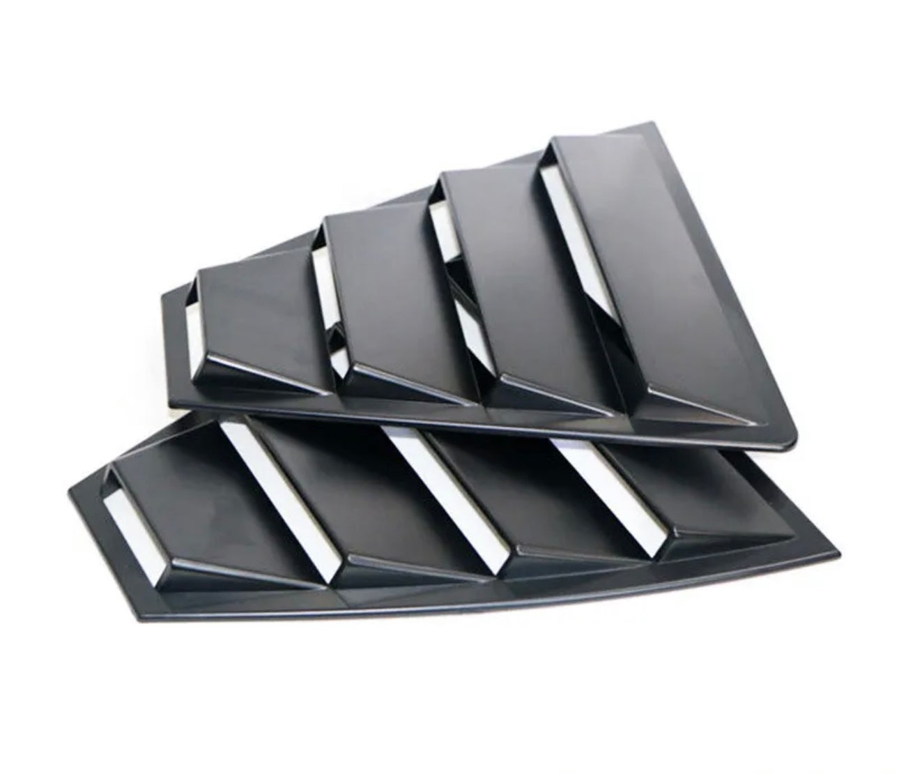 Side Vent Window Scoop Louver Cover Trim for Hyundai Elantra 2016-2020 gloss black - ONECARWORLD
