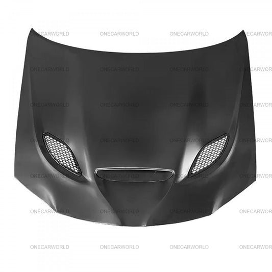 Chrysler SRT Style Hood with Center Vent 2011–2024 | Aluminum | Unpainted Black | Onecarworld