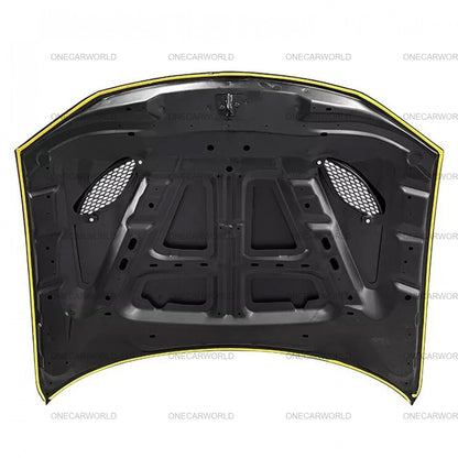 Chrysler SRT Style Hood with Center Vent 2011–2024 | Aluminum | Unpainted Black | Onecarworld