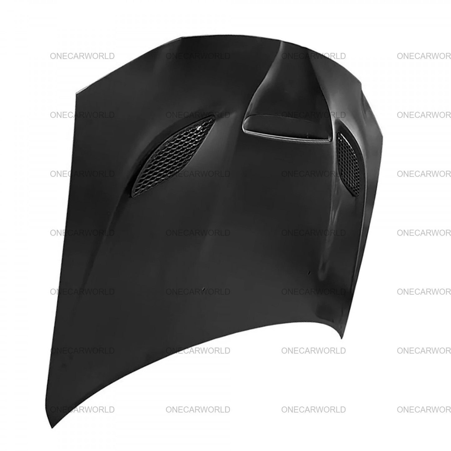 Chrysler SRT Style Hood with Center Vent 2011–2024 | Aluminum | Unpainted Black | Onecarworld