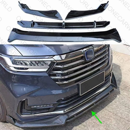 Honda Odyssey Front Bumper Lip 2021-2022 Gloss Black Onecarworld