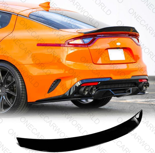 Kia Stinger Rear Trunk Lid Spoiler Wing 2018–2023 Glossy Black – Onecarworld