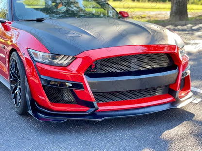 MP Concepts Front Bumper for Ford Mustang GT/EcoBoost/V6 2015–2017 GT500 Style – Unpainted – Onecarworld