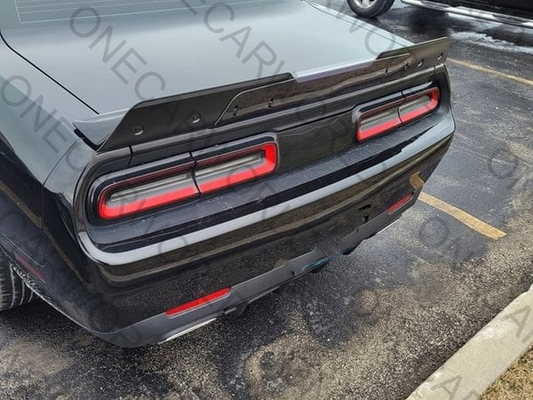 MP Concepts Dodge Challenger Ducktail Style Wicker Bill Rear Spoiler (2-Piece) Unpainted Fits 2015–2023 Onecarworld