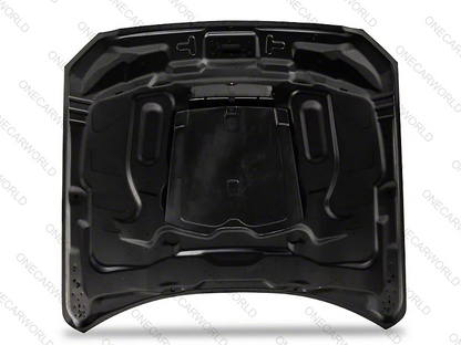 MP Concepts GT500 Style Aluminum Hood – Unpainted | Fits 2015–2017 Mustang GT, EcoBoost, V6 | Heat Extractor | Onecarworld
