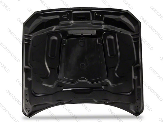MP Concepts GT500 Style Aluminum Hood – Unpainted | Fits 2015–2017 Mustang GT, EcoBoost, V6 | Heat Extractor | Onecarworld