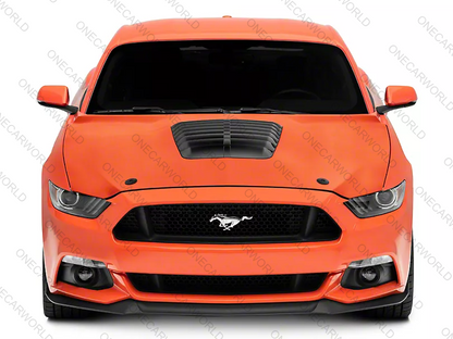 MP Concepts GT500 Style Aluminum Hood – Unpainted | Fits 2015–2017 Mustang GT, EcoBoost, V6 | Heat Extractor | Onecarworld