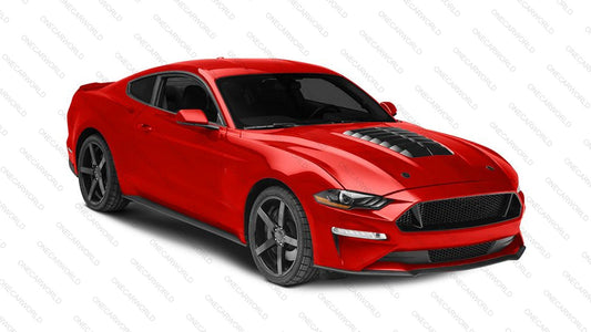 MP Concepts GT500 Style Aluminum Hood – Unpainted | Fits 2018–2023 Mustang GT, EcoBoost, V6 | Heat Extractor | Onecarworld
