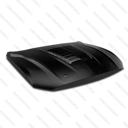 MP Concepts GT500 Style Aluminum Hood – Unpainted | Fits 2018–2023 Mustang GT, EcoBoost, V6 | Heat Extractor | Onecarworld