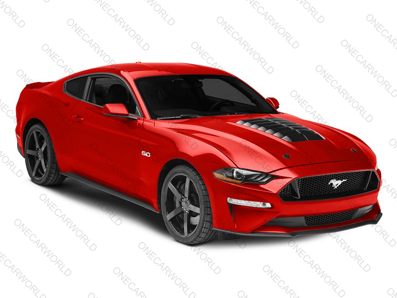 MP Concepts GT500 Style Aluminum Hood – Unpainted | Fits 2018–2023 Mustang GT, EcoBoost, V6 | Heat Extractor | Onecarworld