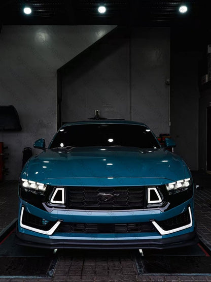 MP Concepts Dark Horse Style Front Bumper Kit with LED DRL Unpainted (2024+ Mustang GT, EcoBoost)