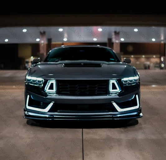 MP Concepts Dark Horse Style Front Bumper Kit with LED DRL Unpainted (2024+ Mustang GT, EcoBoost)