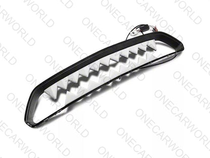 MP Concept Shark Bite Style Front Grille with white LED Accent Lighting Compatible with 2015–2017 Mustang GT, EcoBoost, and V6 Onecarworld