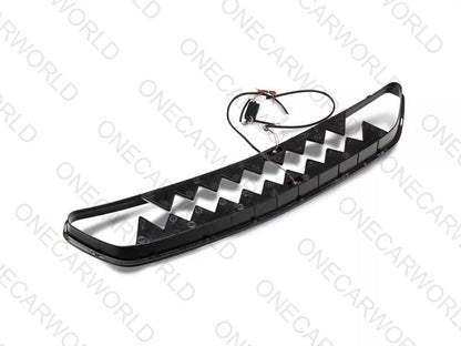 MP Concept Shark Bite Style Front Grille with Red LED Accent Lighting Compatible with 2015–2017 Mustang GT, EcoBoost, and V6
