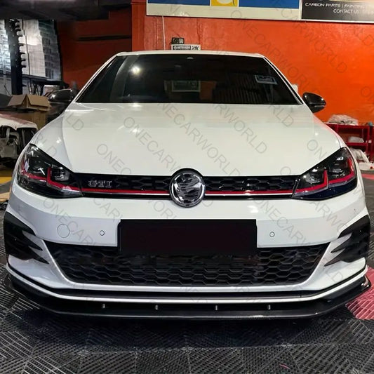 Volkswagen Golf Mk6 GTI 2008-2012 Front Lip Splitter Ver.2 Glossy Black 1pcs lip Onecarworld