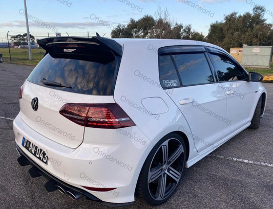 Volkswagen Golf MK7 MK7.5 GTI R 2014–2020 Rear Roof Spoiler OSIR Style Gloss Black – Onecarworld