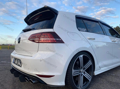 Volkswagen Golf MK7 MK7.5 GTI R 2014–2020 Rear Roof Spoiler OSIR Style Gloss Black – Onecarworld
