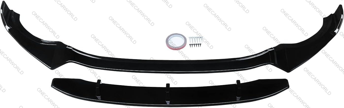 BMW X3 G01 X4 G02 M Sport 2018-2021 One Piece Front Bumper Lip Splitter Gloss Black Onecarworld