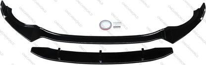 BMW X3 G01 X4 G02 M Sport 2018-2021 One Piece Front Bumper Lip Splitter Gloss Black Onecarworld