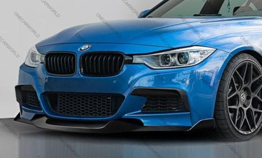 BMW 2012-2018 3 Series F30 F35 M Sport Carbon Fiber Style MAD Style Front Lip Spoiler Onecarworld