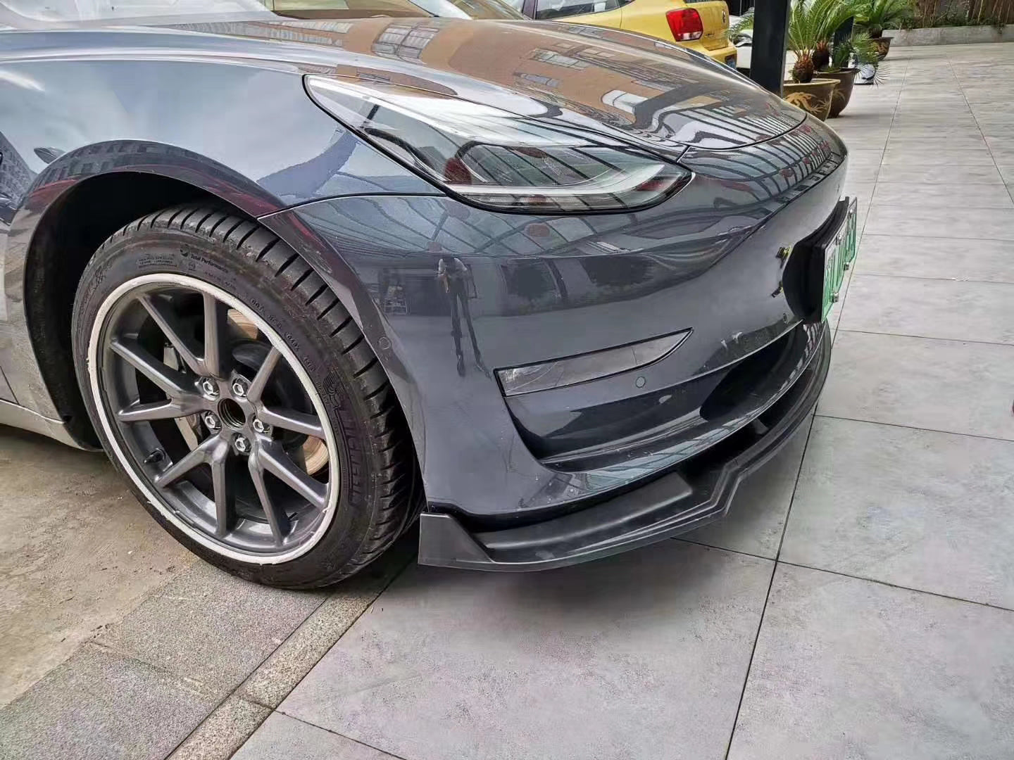 Front Lip for Tesla Model 3 Sedan 4 Door Exterior Bump 2017-2019 - ONECARWORLD