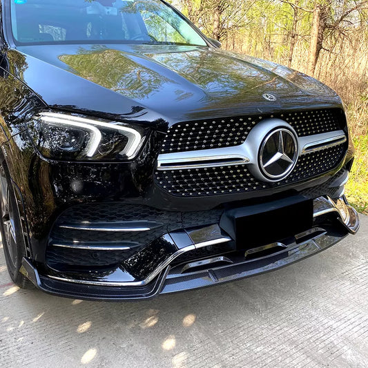 Mercedes Benz GLE Class W167 C167 GLE350 GLE450 GLE53 AMG Front Bumper Lip Splitters Trim Cover Fender 2019-2020 - ONECARWORLD