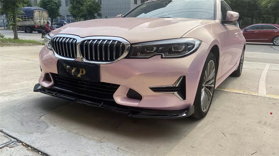 Front Bumper Lip for BMW G20 2019-2021 Normal version Gloss black - ONECARWORLD