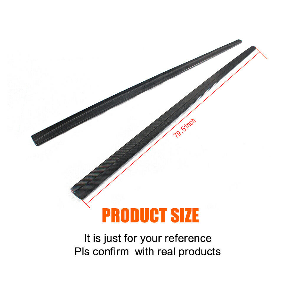 Side Skirts Extensions For BMW F30 F35 M Sport OMS Style 14-2020 Glossy Black - ONECARWORLD