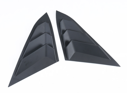 Side Vent Window Scoop Louver Cover Trim for Honda Civic 2016-2020 gloss black - ONECARWORLD