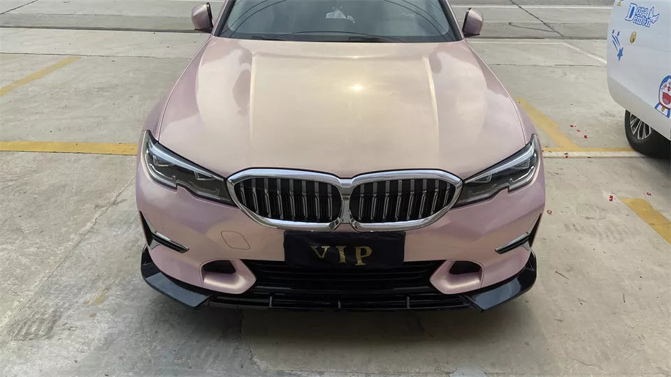 Front Bumper Lip for BMW G20 2019-2021 Normal version Gloss black - ONECARWORLD