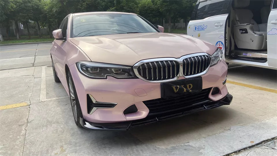 Front Bumper Lip for BMW G20 2019-2021 Normal version Gloss black - ONECARWORLD