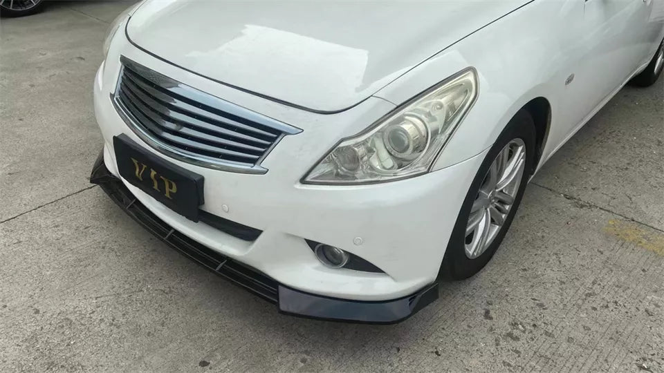 Front bumper lip for Infiniti G37 2010-2013 3-piece body kit Gloss Black - ONECARWORLD