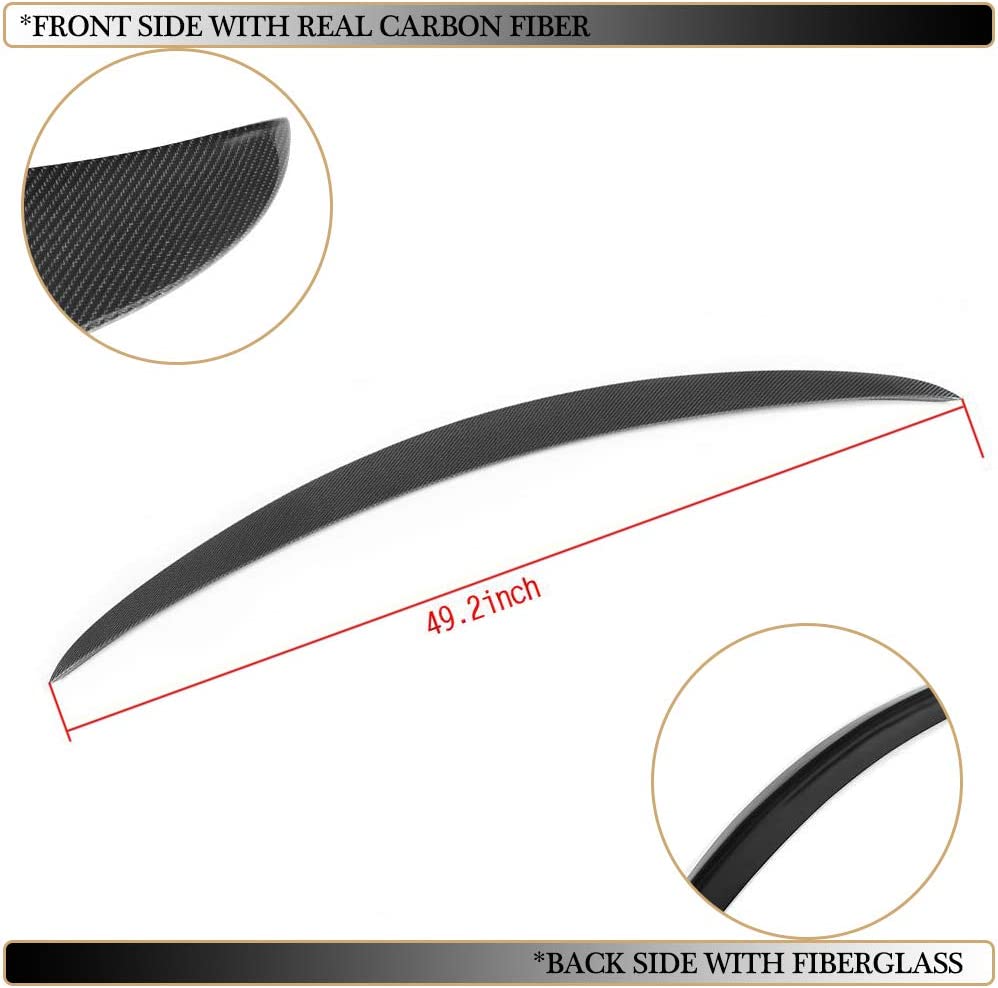 Mercedes Benz C-Class W205 C180 C200 C250 C300 C350 C63 AMG Sedan 2015-2018 Rear Trunk Spoiler Highkick Wing Lip spoiler.2014-2019 - ONECARWORLD