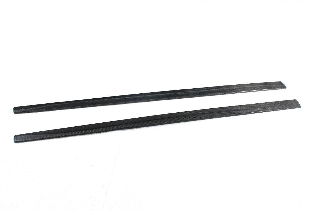 Side Skirts Extensions For BMW F30 F35 M Sport OMS Style 14-2020 Glossy Black - ONECARWORLD