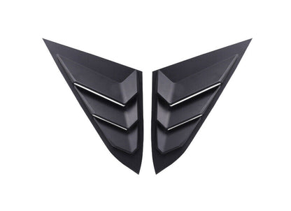 Side Vent Window Scoop Louver Cover Trim for Honda Civic 2016-2020 gloss black - ONECARWORLD