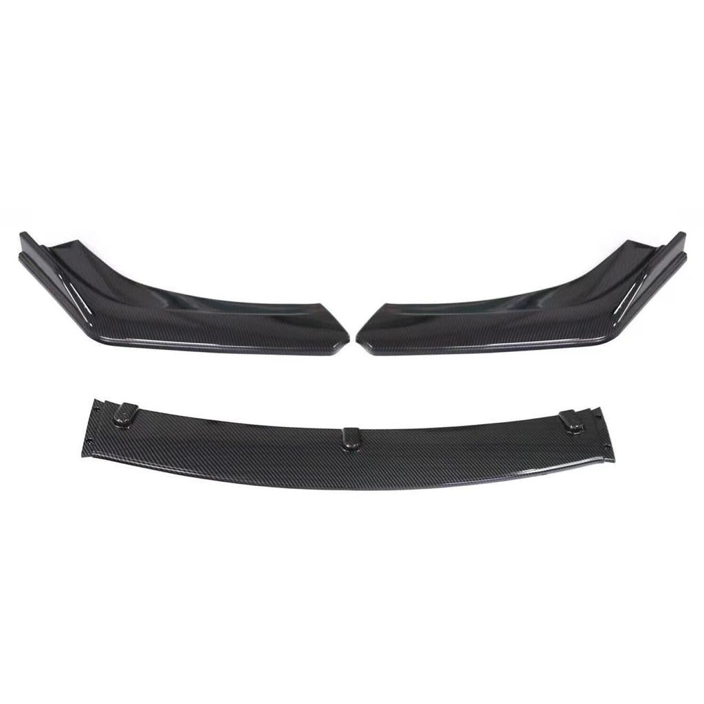 Universal A type Bumper Car Lip Protector Body kits Splitter Gloss Black fits on most cars. - ONECARWORLD
