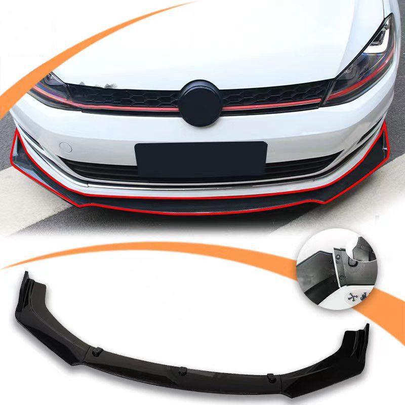 Universal A type Bumper Car Lip Protector Body kits Splitter Gloss Black fits on most cars. - ONECARWORLD