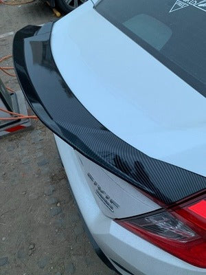 Honda civic rear spoiler sedan Car Glossy Black Fit for Honda Civic 4‑Door Sedan 2016 2017 2018 2019 2020 - ONECARWORLD