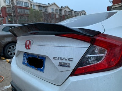 Honda civic rear spoiler sedan Car Glossy Black Fit for Honda Civic 4‑Door Sedan 2016 2017 2018 2019 2020 - ONECARWORLD