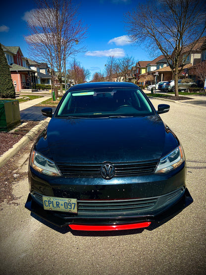 CARBON FIBER FRONT LIP WITH COLOR FOR ALL SEDAN CARS - ONECARWORLD