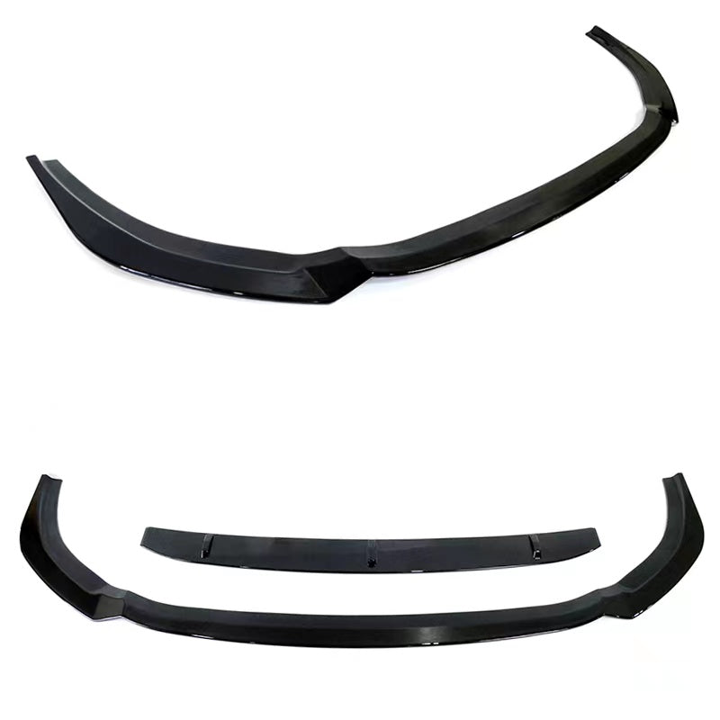 For Audi S6 A6 Sline C7.5 Sedan Facelift Glossy Black Front Bumper Lip Spoiler Splitter Aero Body Kit - ONECARWORLD