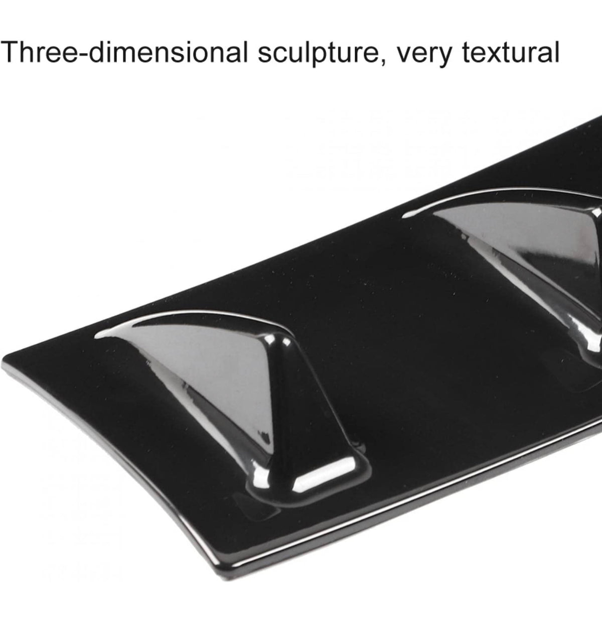 Universal Shark Fin Diffuser, Car Rear Bumper Chassis Shark Fin Spoil ...