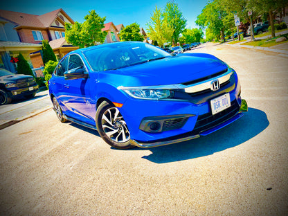 CARBON FIBER FRONT LIP WITH COLOR FOR ALL SEDAN CARS - ONECARWORLD