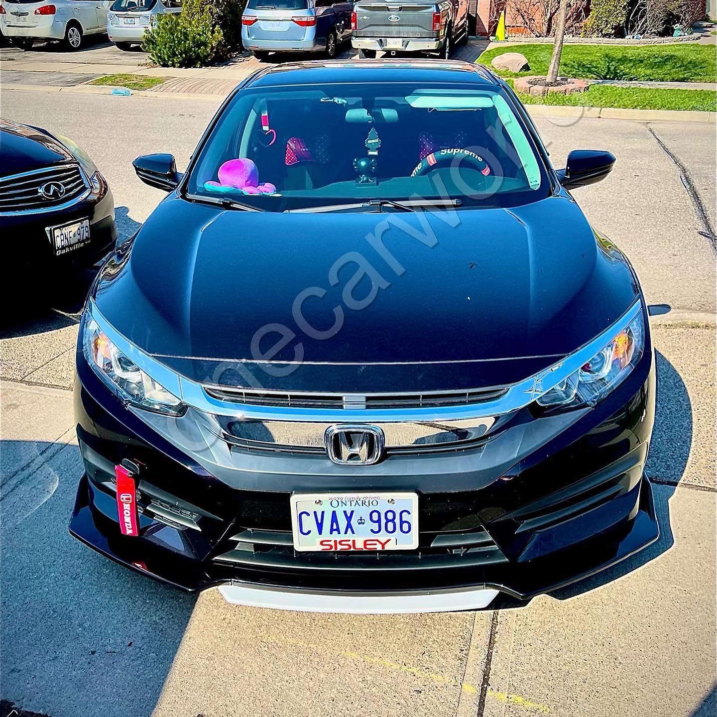 CARBON FIBER FRONT LIP WITH COLOR FOR ALL SEDAN CARS - ONECARWORLD